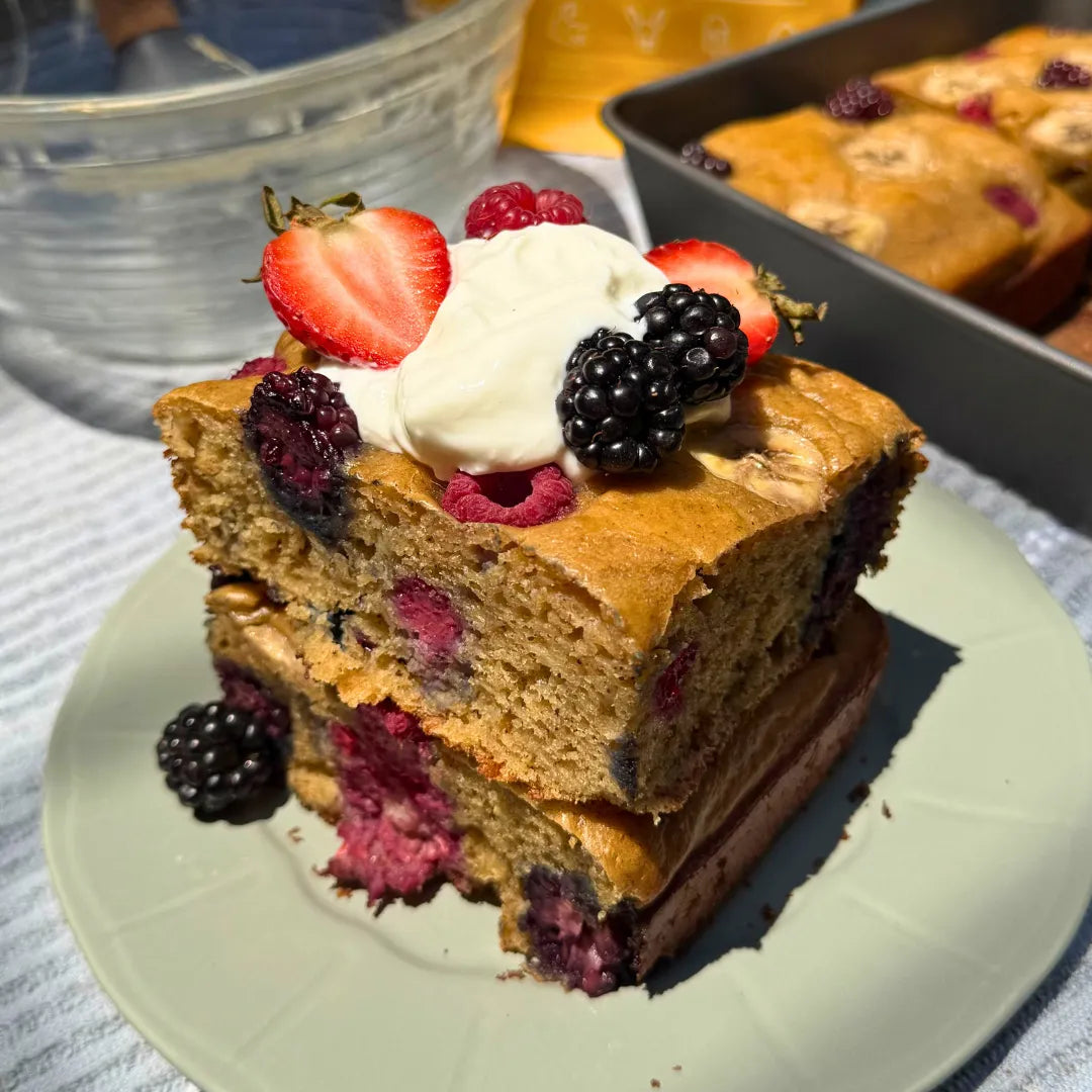 Sheet Pan Protein Pancakes | High Protein Breakfast Recipe