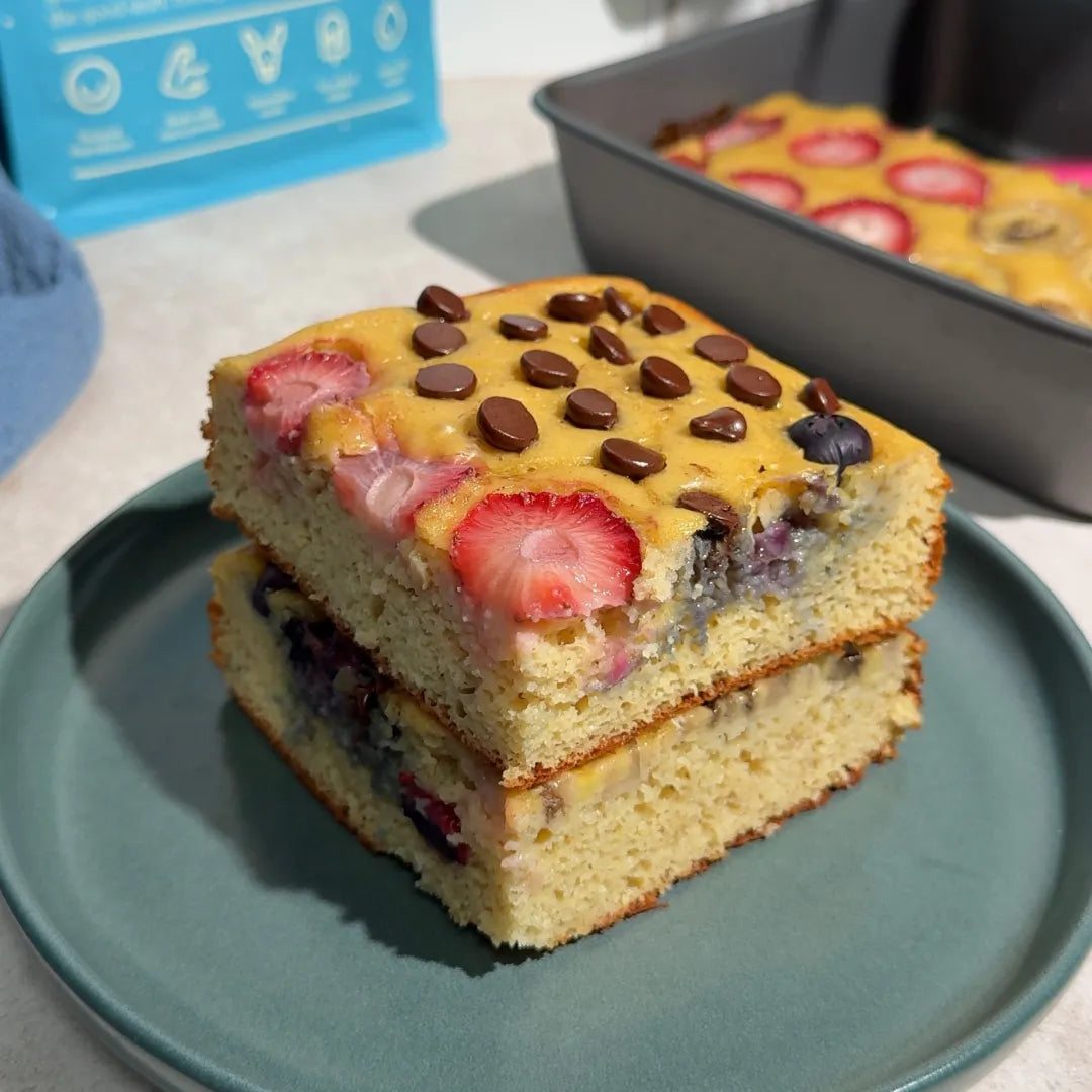 Sheet Pan Protein Pancakes | High Protein Breakfast Recipe