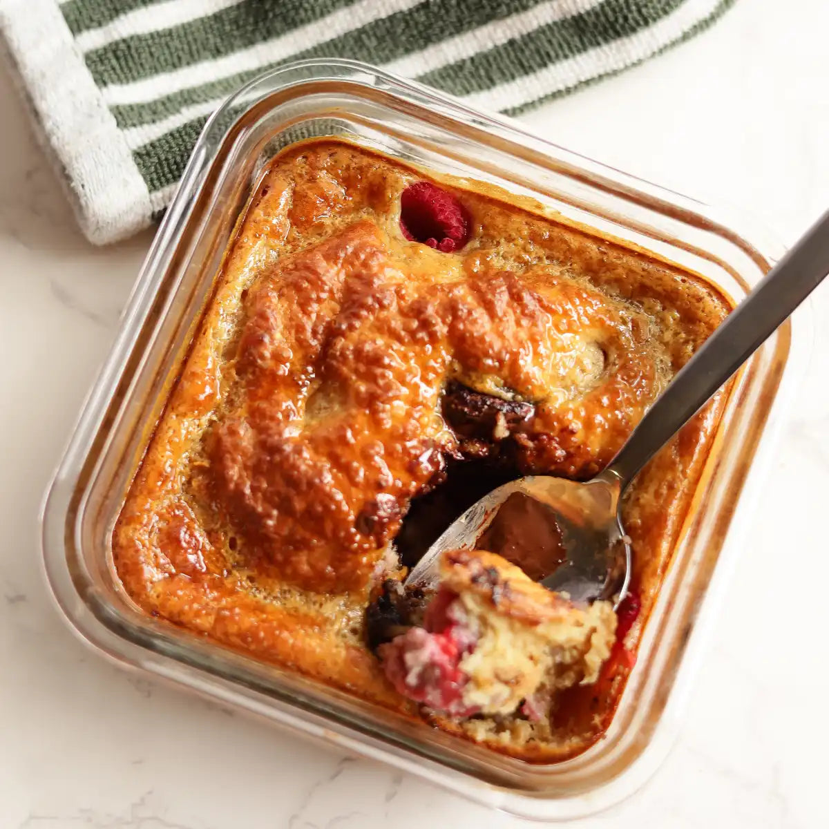 Raspberry Choc Chip Pancake Bowl