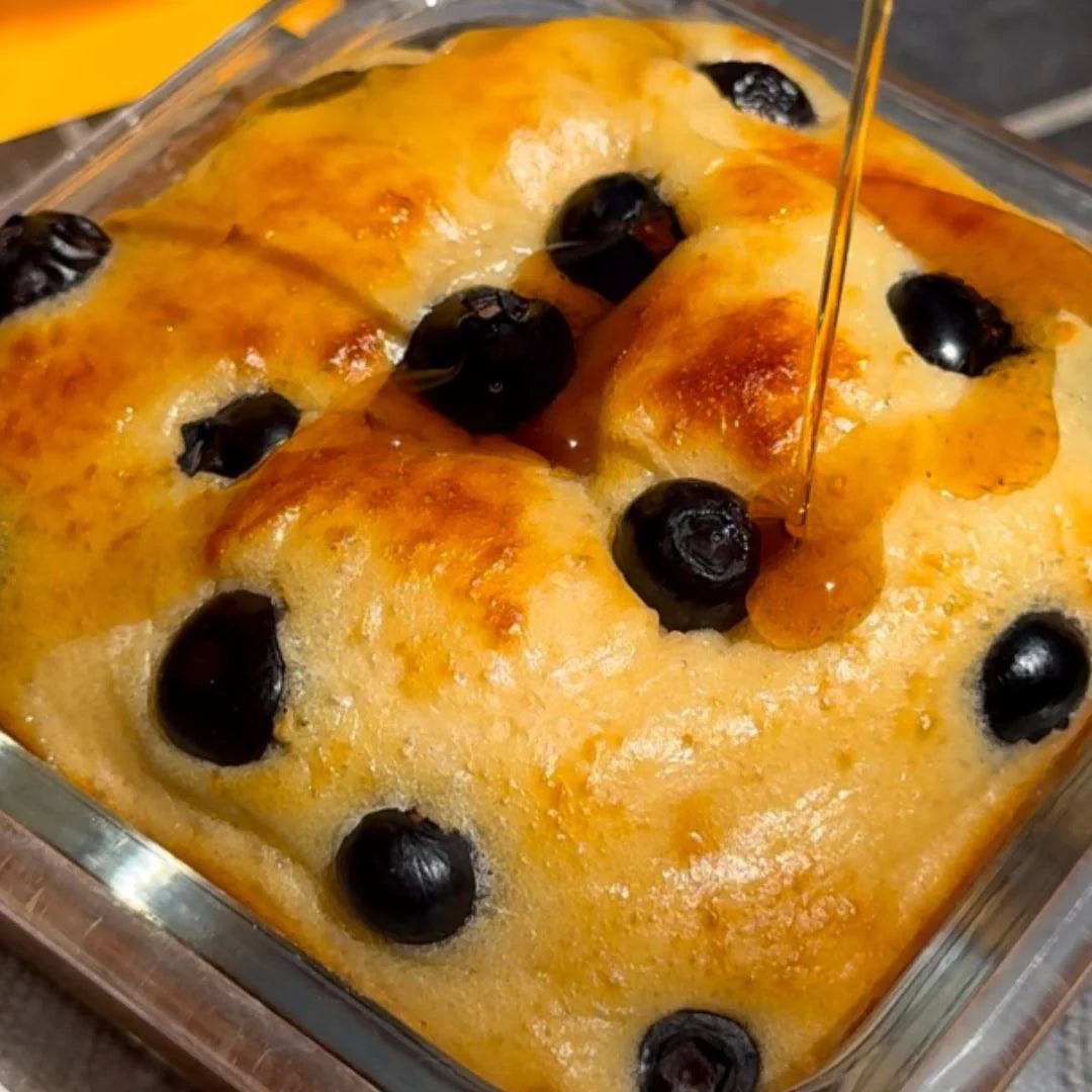 Blueberry Baked Pancake Bowl