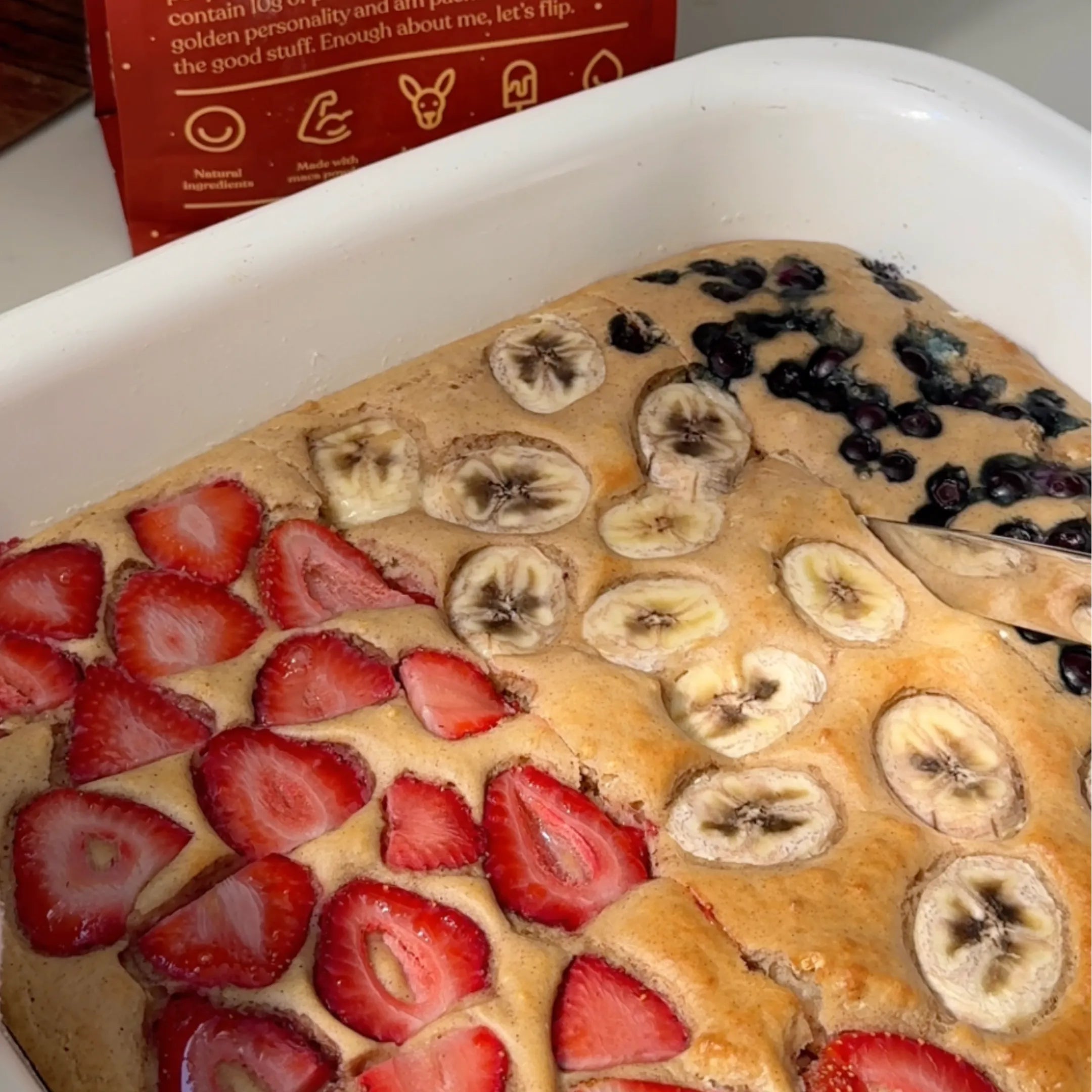 Pancake Tray Bake | High Protein Breakfast Recipe