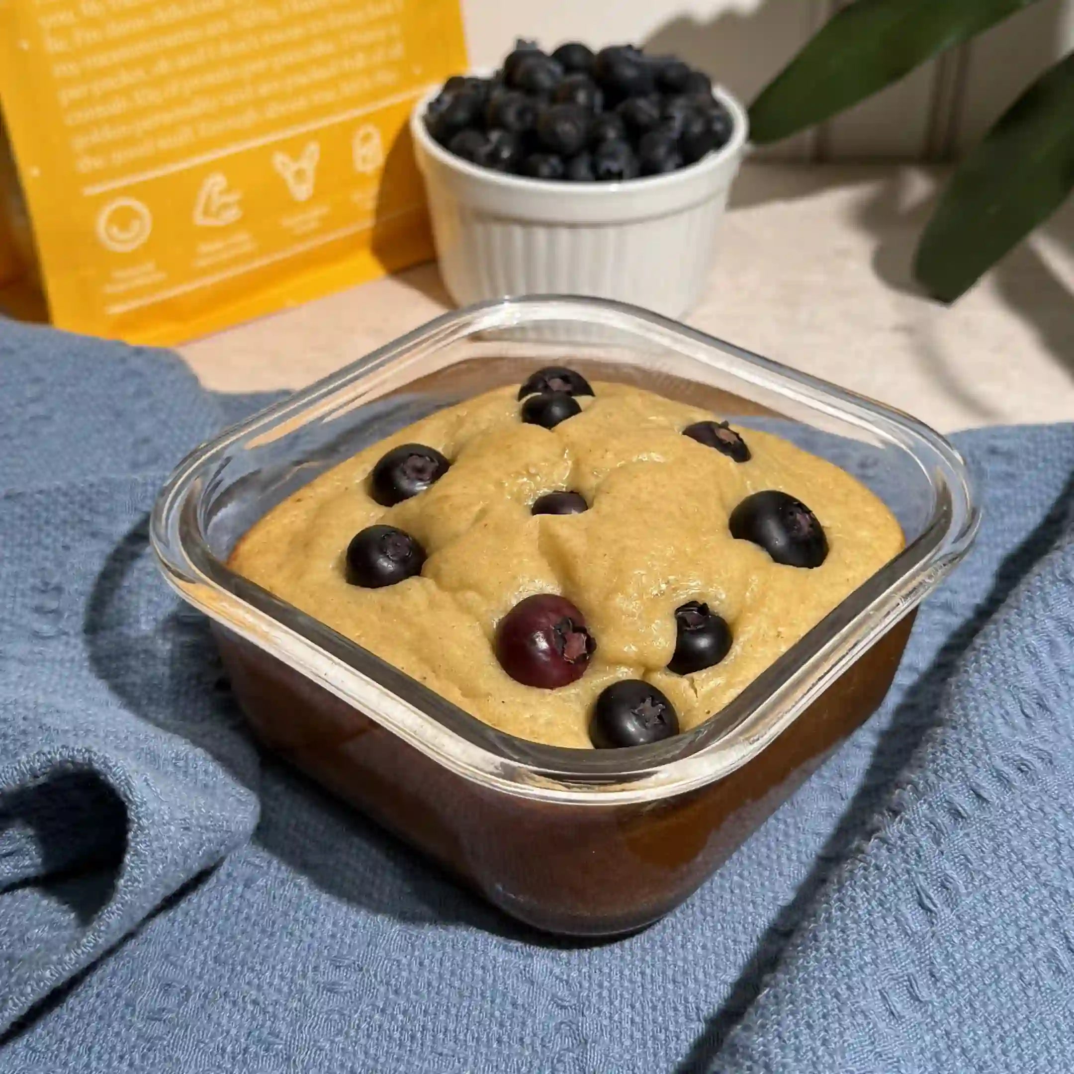 Blueberry Protein Pancake Bowl