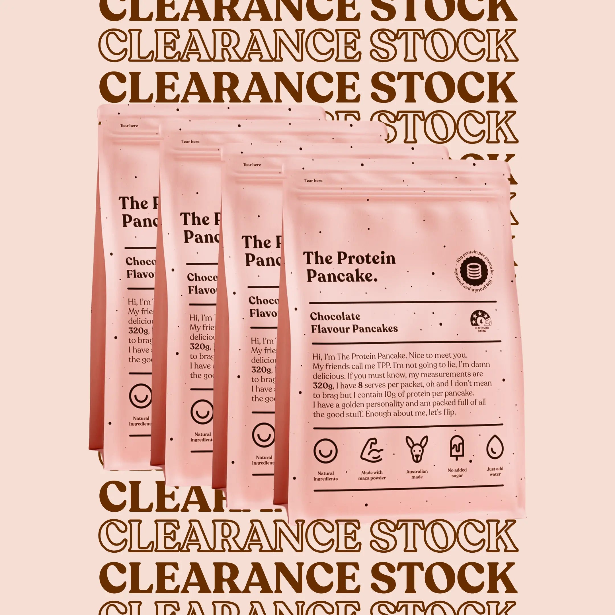 CLEARANCE STOCK - Chocolate 4x 320g (Carton)